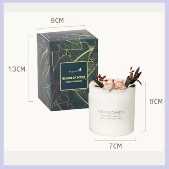 Bloom of Scent Candle 1, Home Candles, Candles, Candles with dried Flowers - Picture 6 of 7